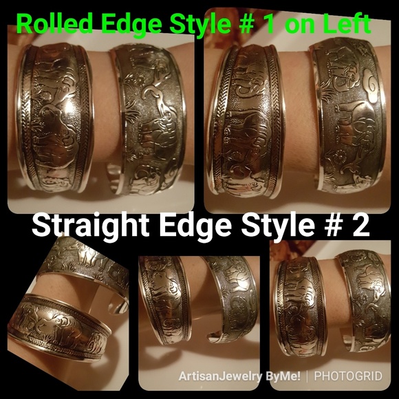 Kissing Elephants Style # 2 Cuff & Ring Set - Picture 5 of 5